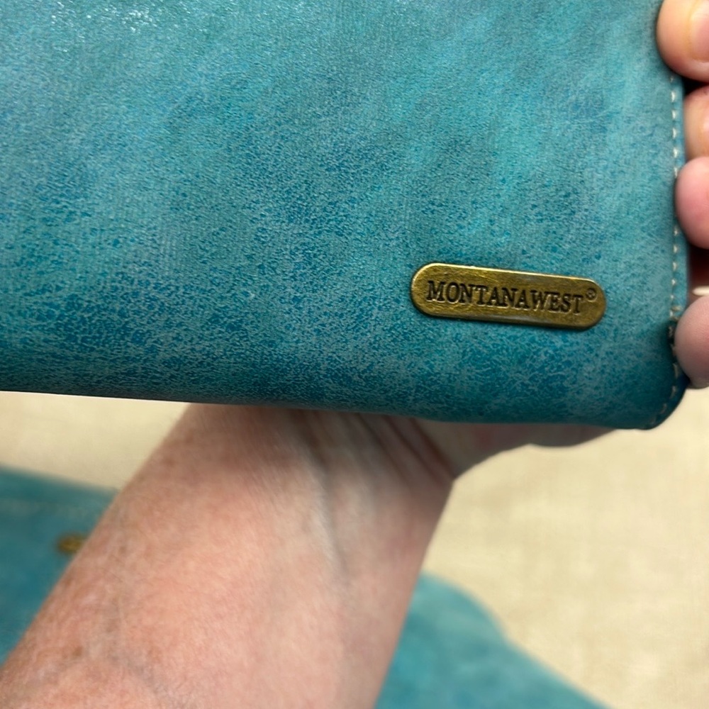Montana West Blue Bohemian Clutch Wallet - Picture 3 of 5